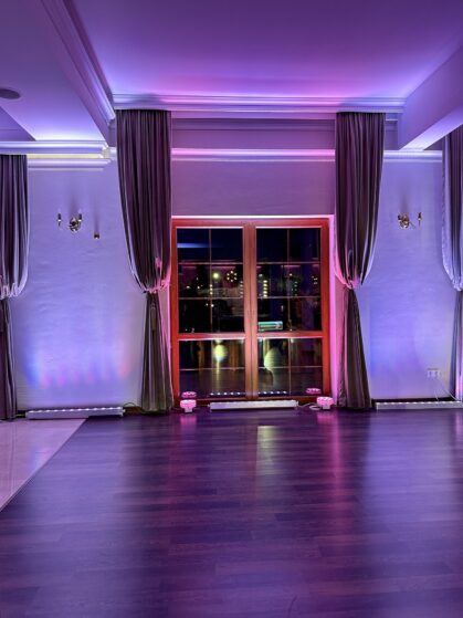 Nieporęt Sala Magnacka dekoracja światłem