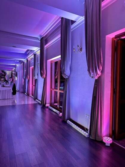 Nieporęt Sala Magnacka dekoracja światłem