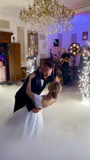 Pałac Mortęgi wesele pierwszy taniec