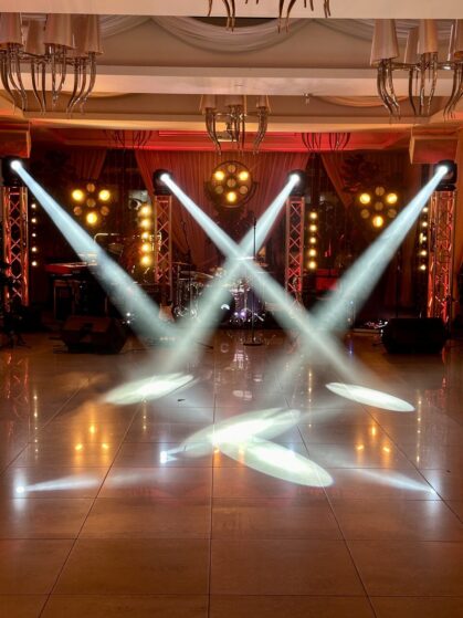 Dekoracja światłem na wesele Vintage - Retro